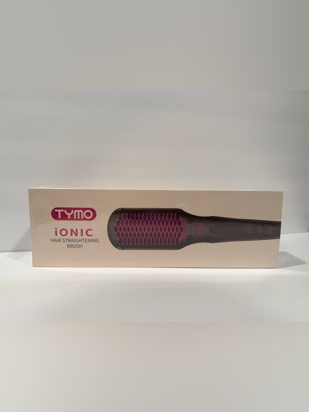 TYMO Ionic Hair Straightening Brush - Pink/Black - NIB
